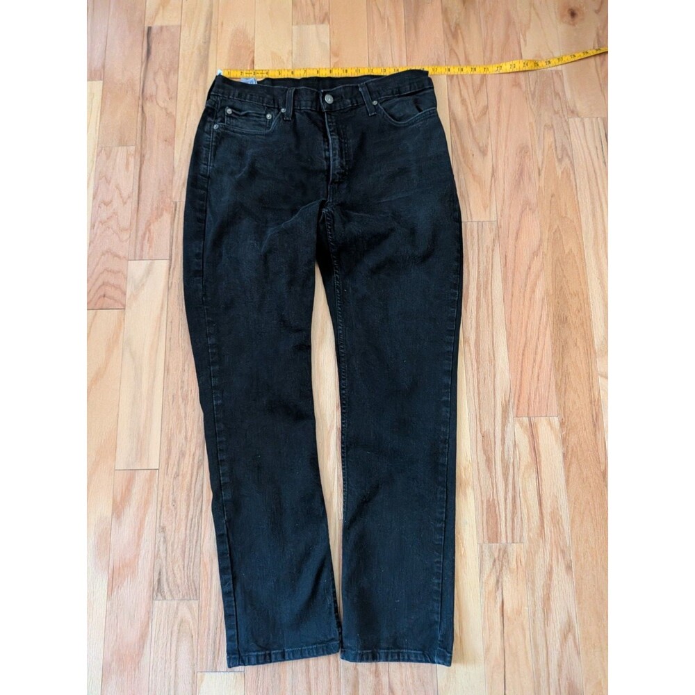 Levis 511 Jeans Black Zip Fly 36x32 (33x30) Slim Fit Dark Wash Modern